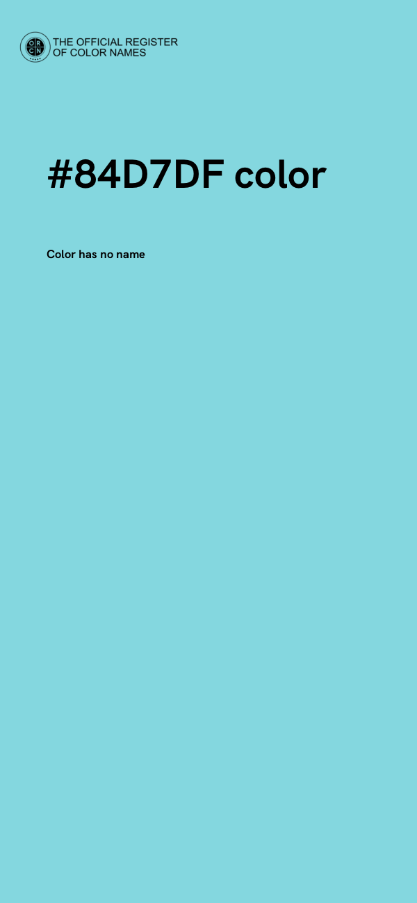 #84D7DF color image