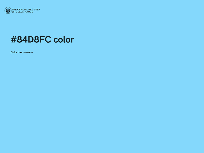 #84D8FC color image