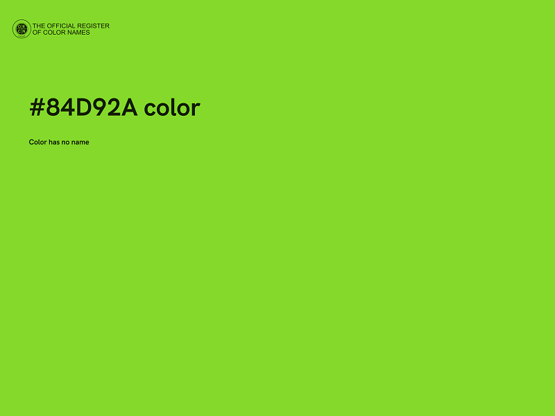 #84D92A color image