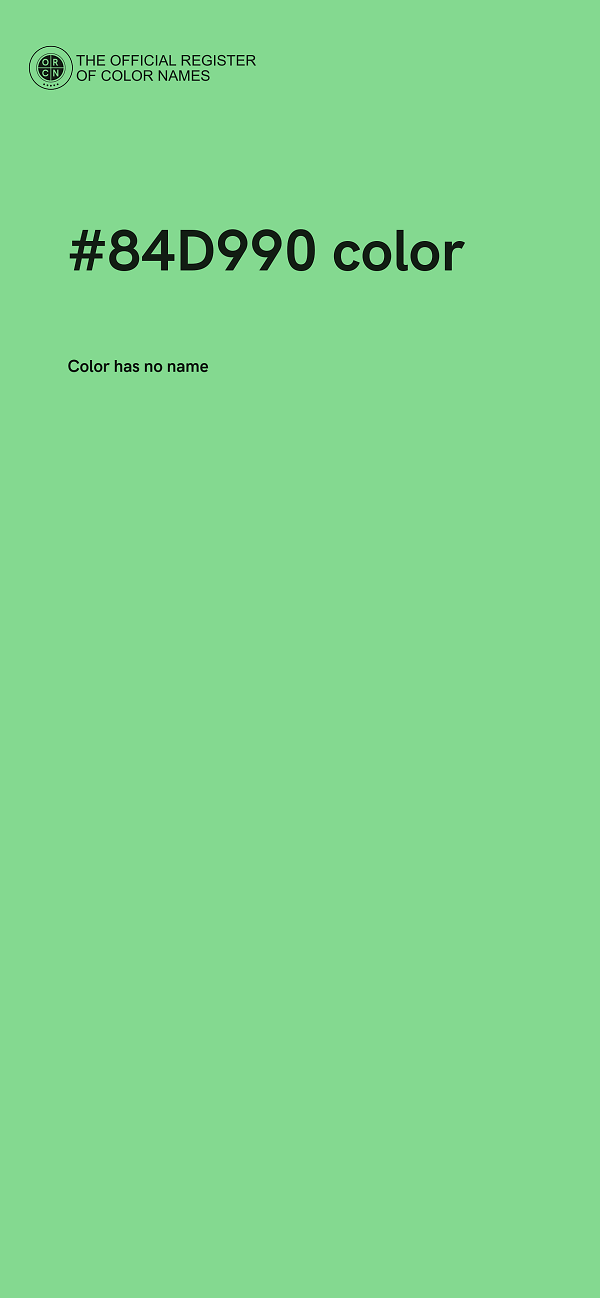 #84D990 color image