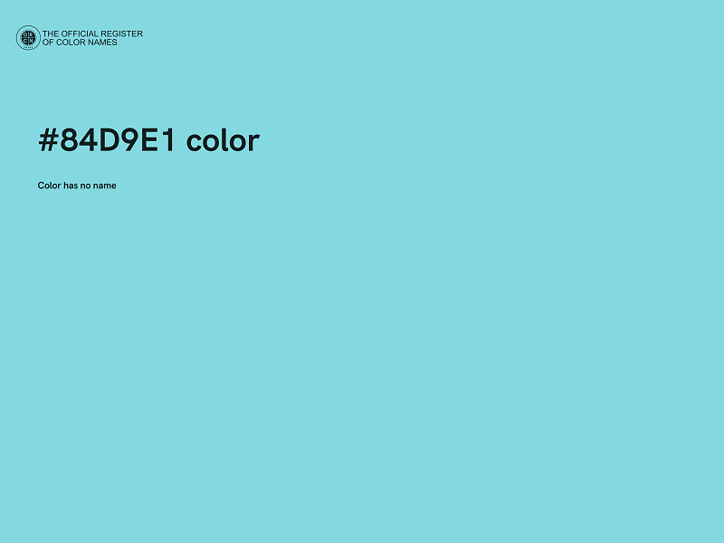 #84D9E1 color image