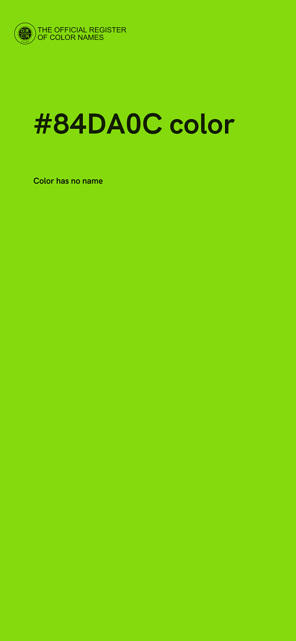 #84DA0C color image