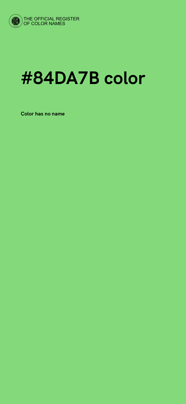 #84DA7B color image