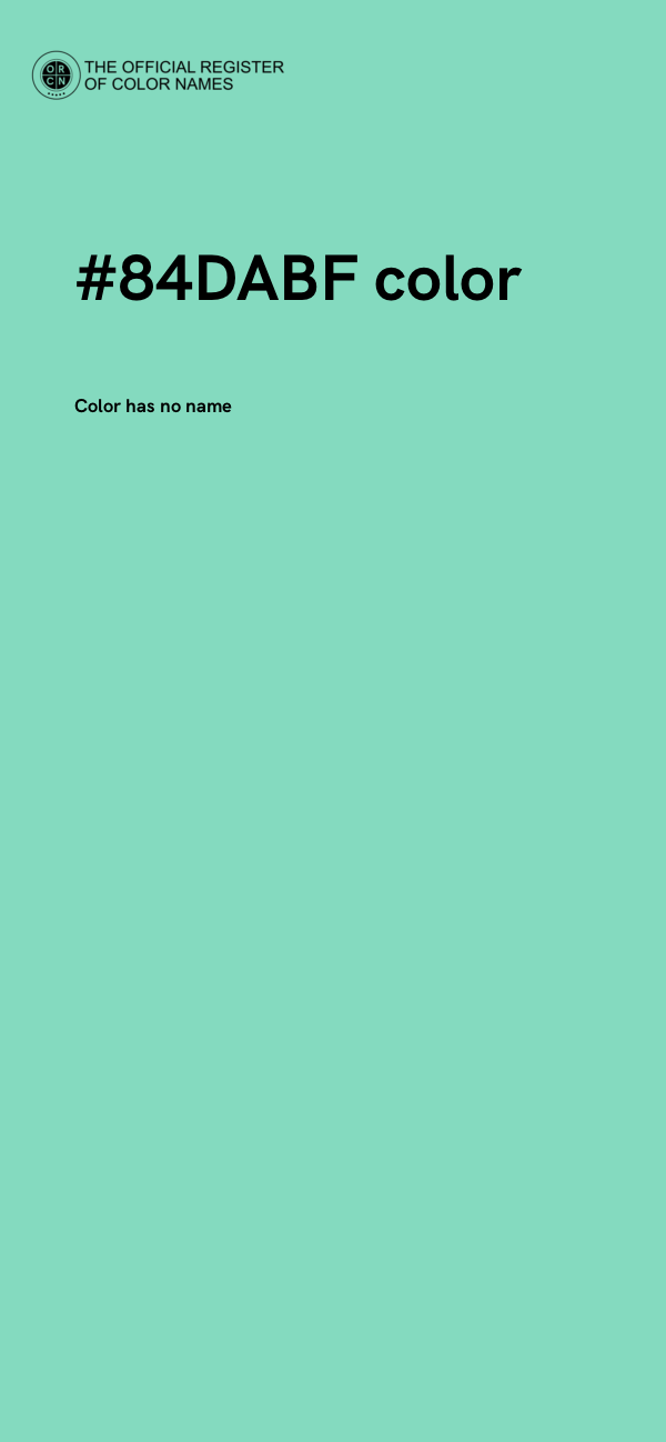 #84DABF color image