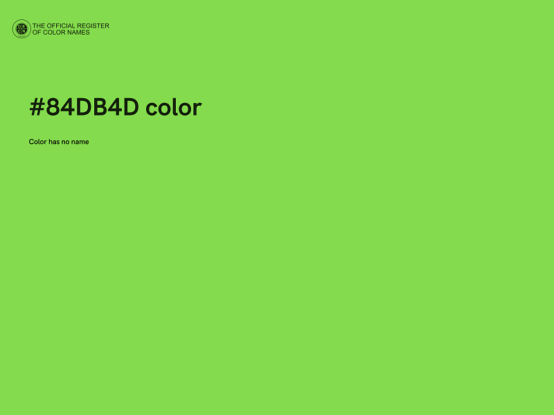 #84DB4D color image