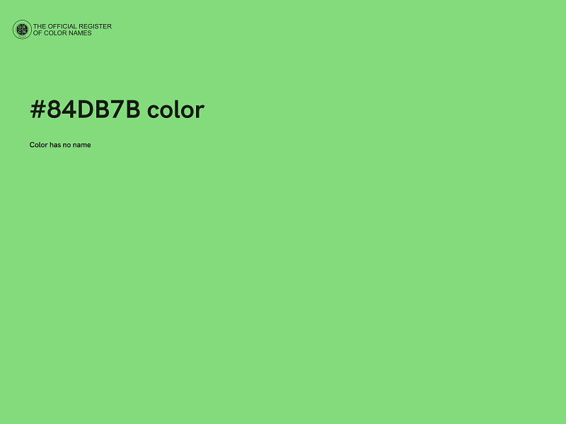 #84DB7B color image