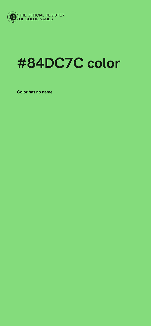 #84DC7C color image