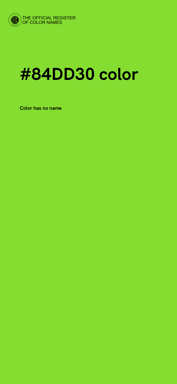 #84DD30 color image