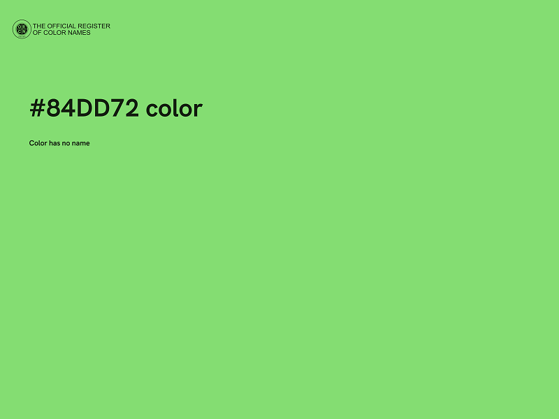 #84DD72 color image
