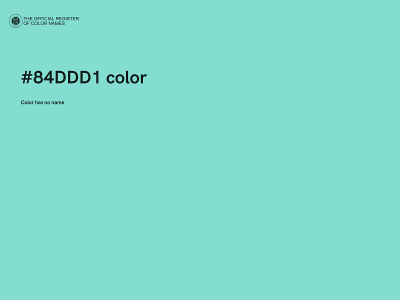 #84DDD1 color image