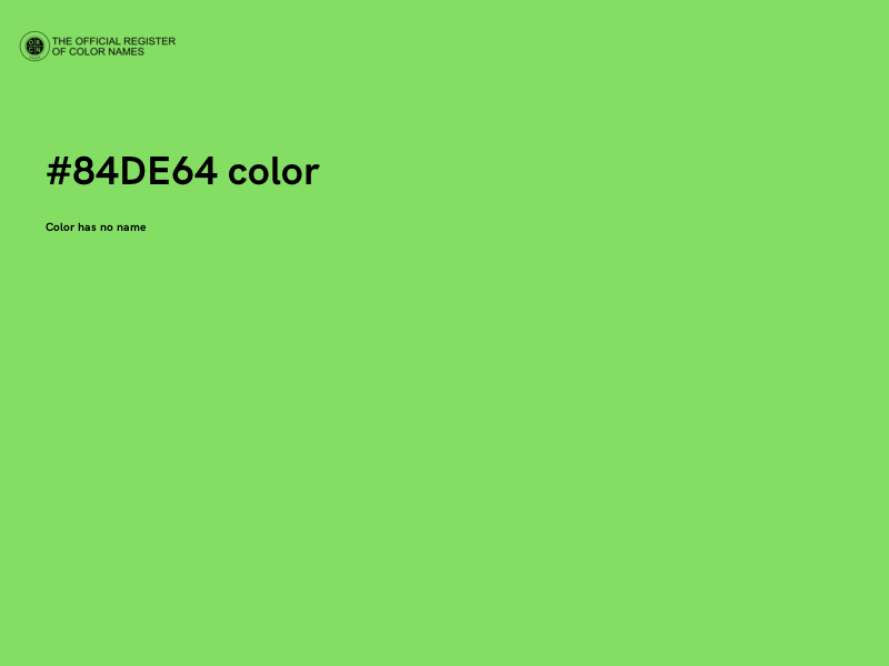 #84DE64 color image