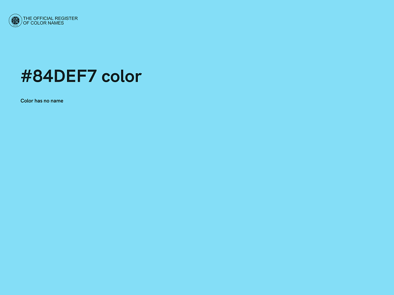 #84DEF7 color image