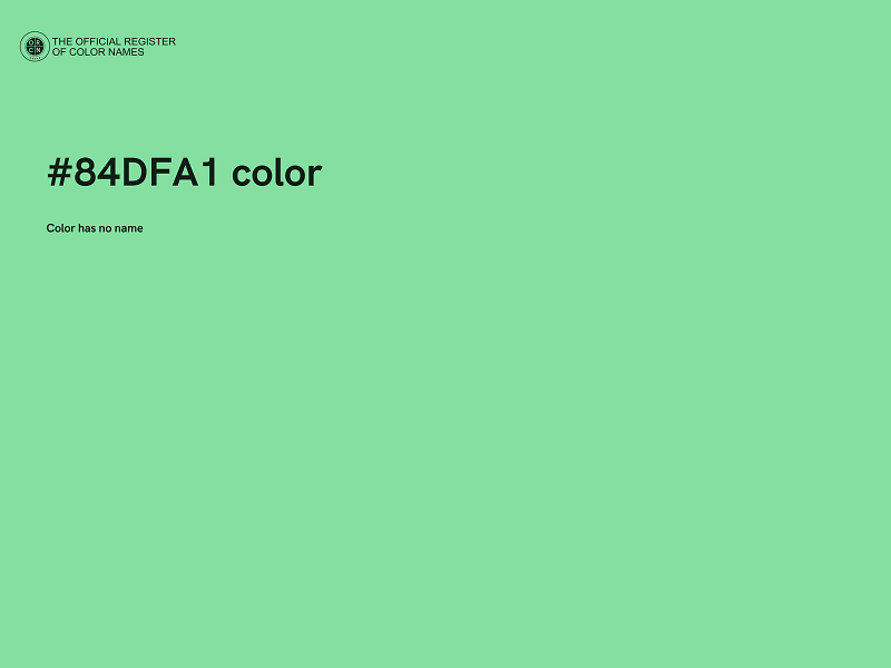 #84DFA1 color image