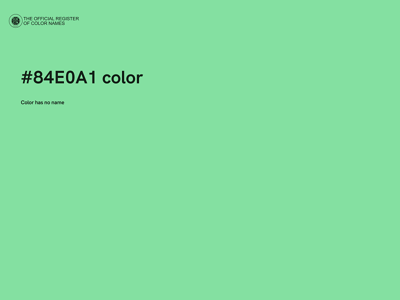 #84E0A1 color image