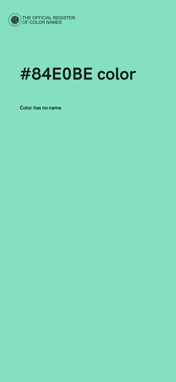 #84E0BE color image