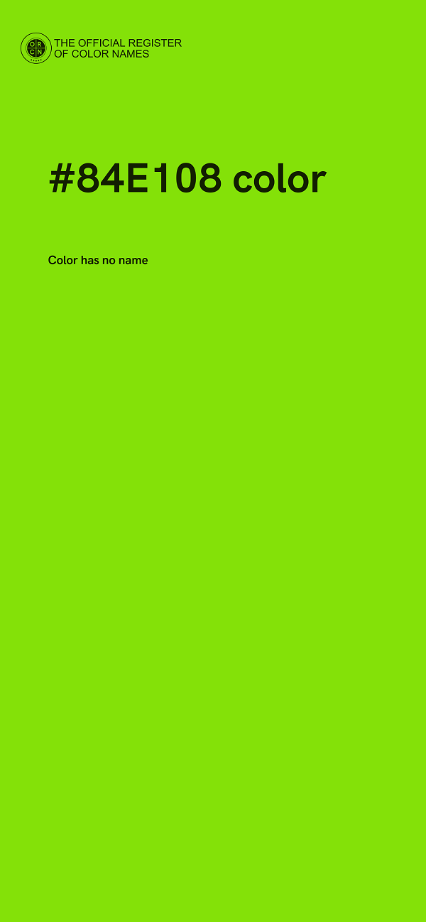#84E108 color image