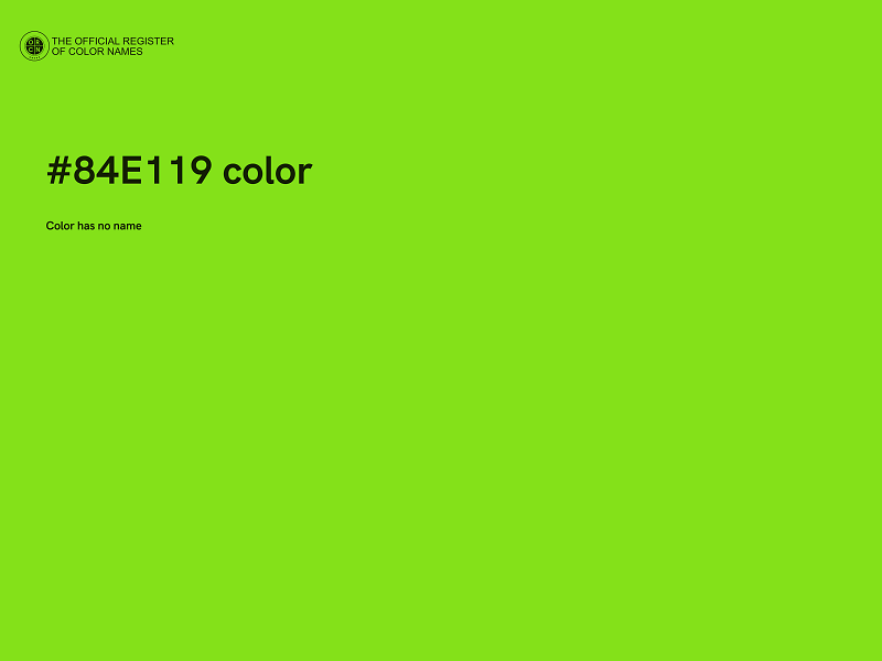 #84E119 color image