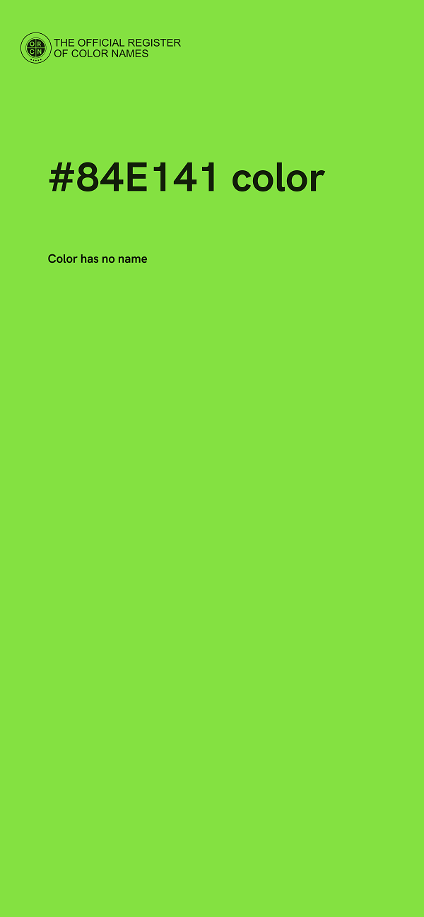#84E141 color image