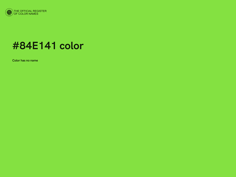 #84E141 color image