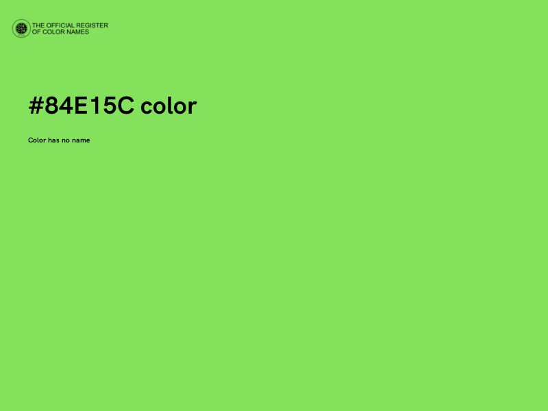 #84E15C color image