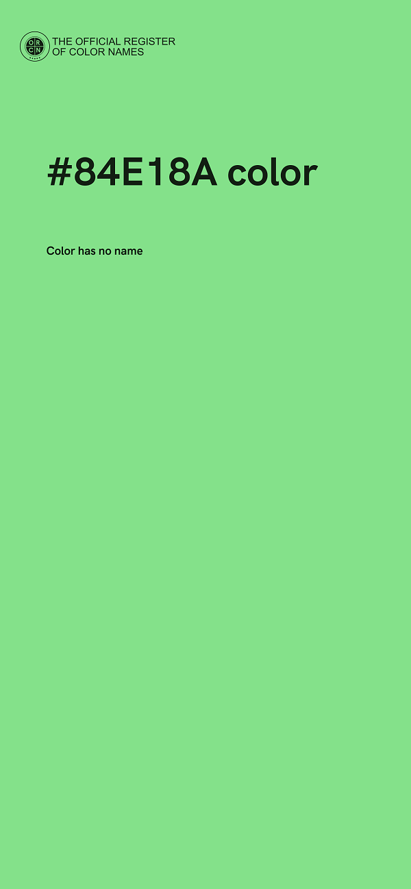 #84E18A color image