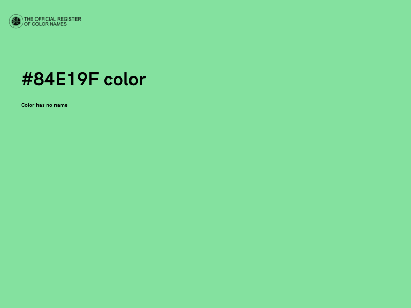 #84E19F color image