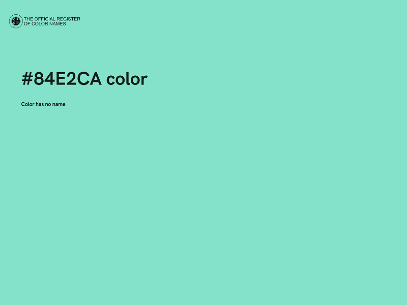 #84E2CA color image