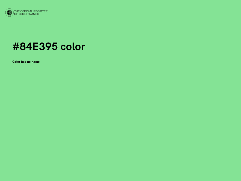 #84E395 color image