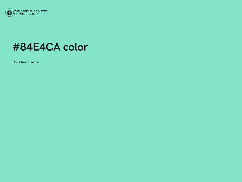#84E4CA color image