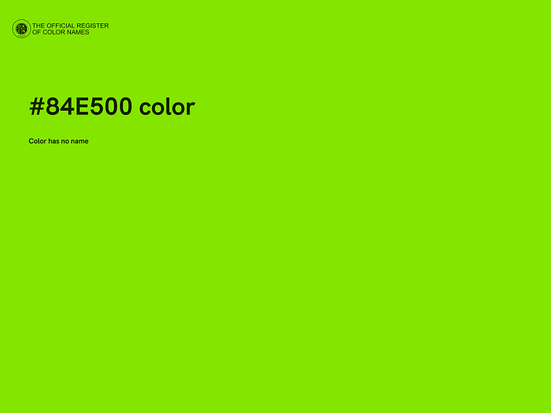 #84E500 color image