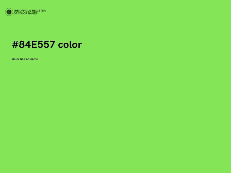#84E557 color image