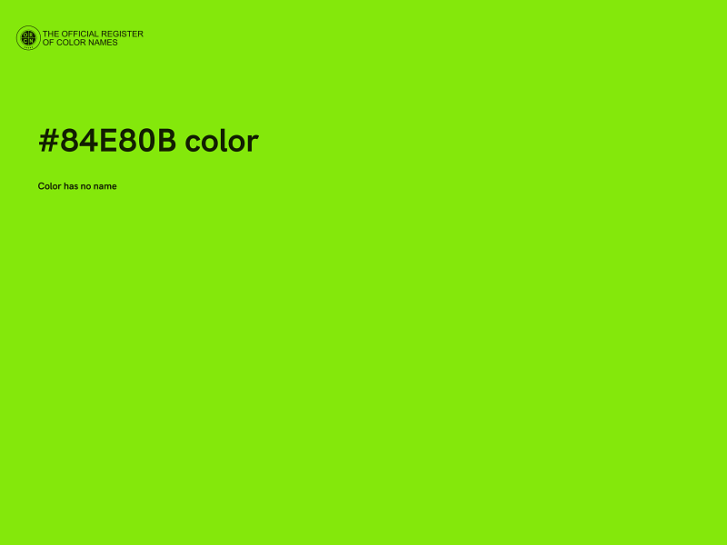 #84E80B color image