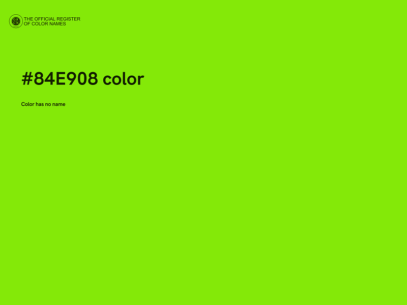 #84E908 color image