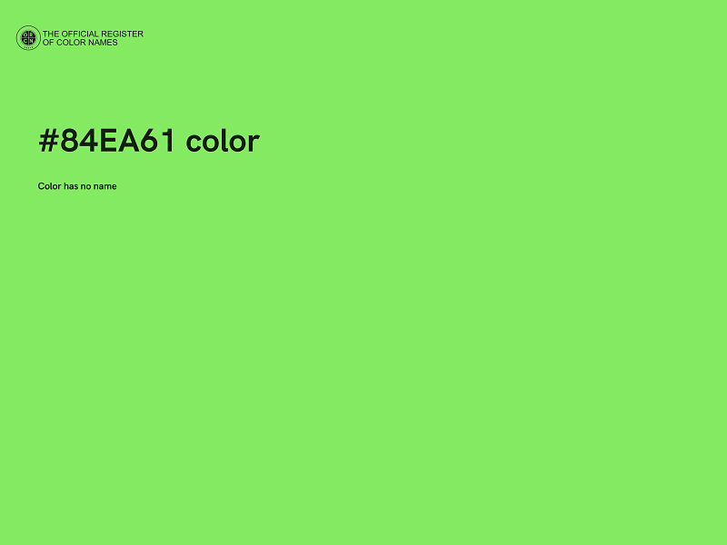 #84EA61 color image