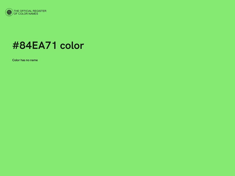 #84EA71 color image