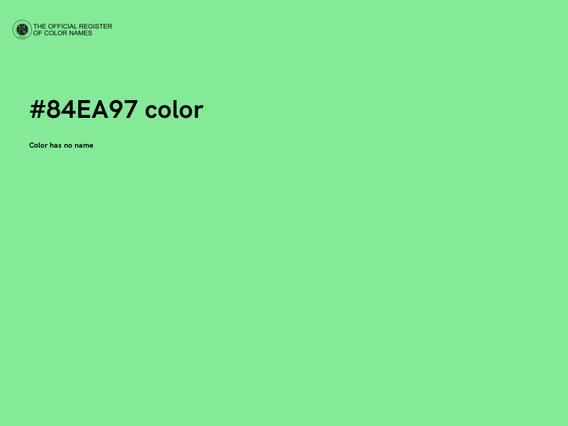 #84EA97 color image