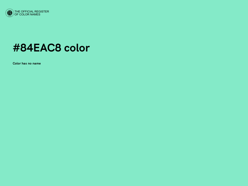 #84EAC8 color image