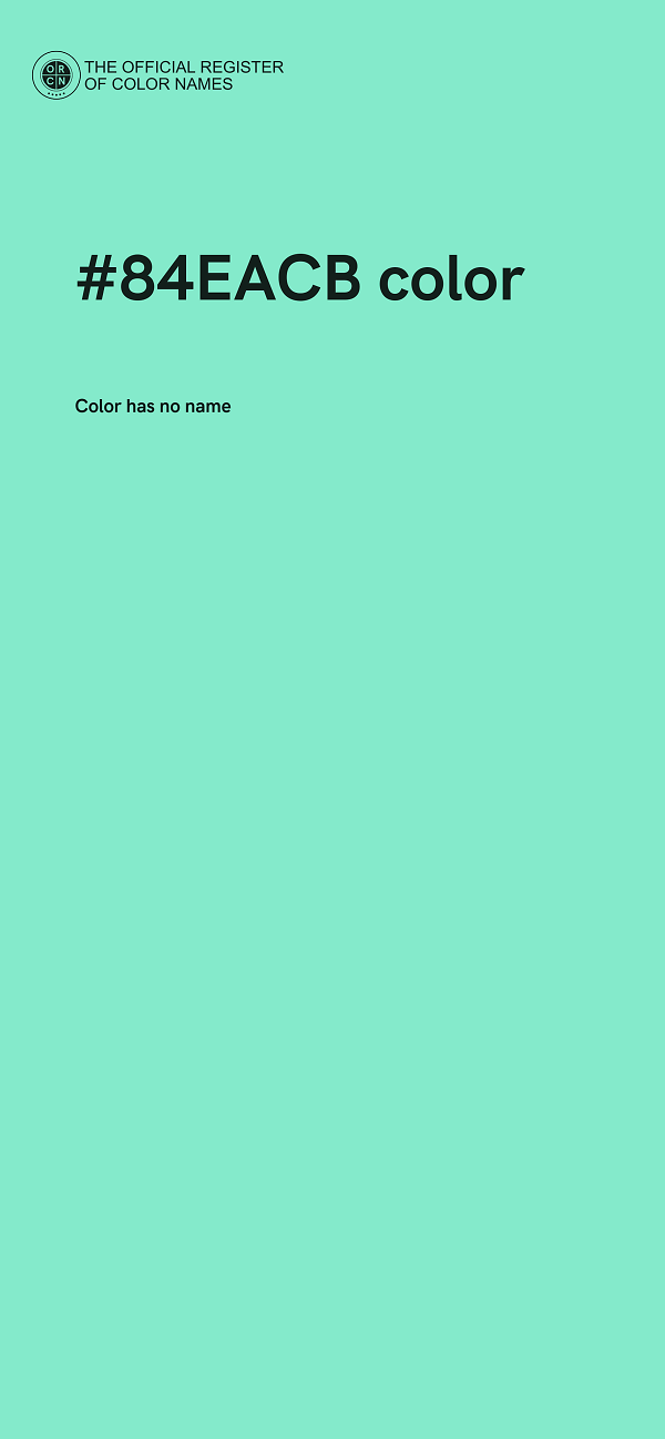 #84EACB color image