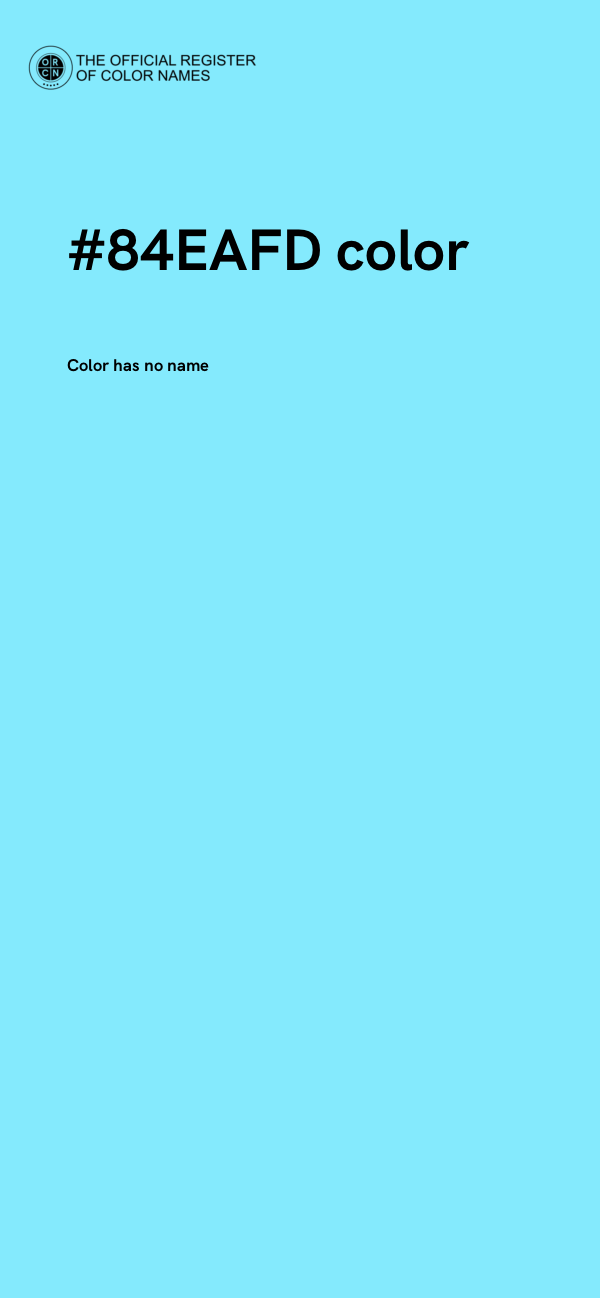 #84EAFD color image