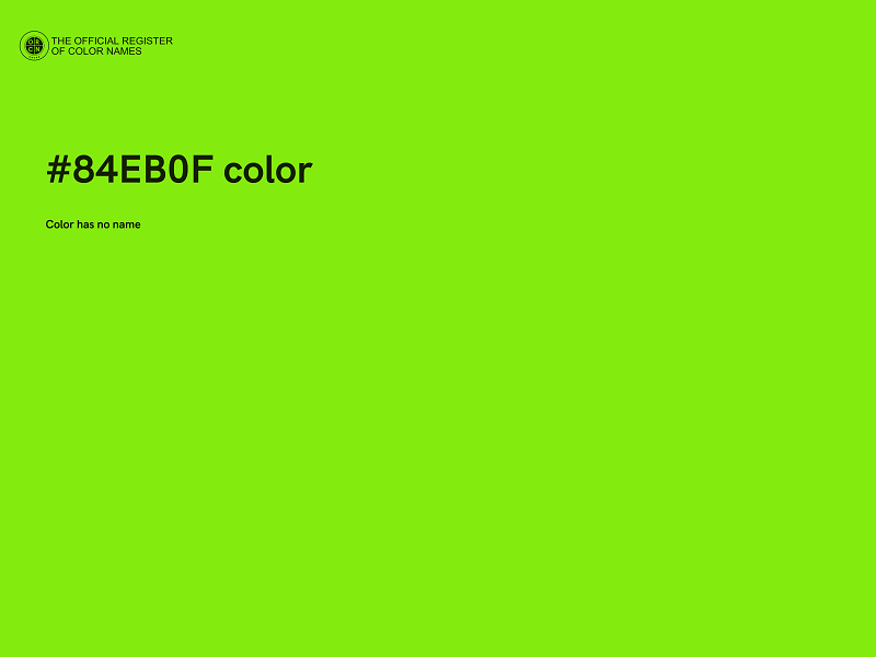 #84EB0F color image