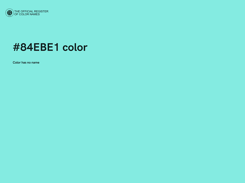 #84EBE1 color image