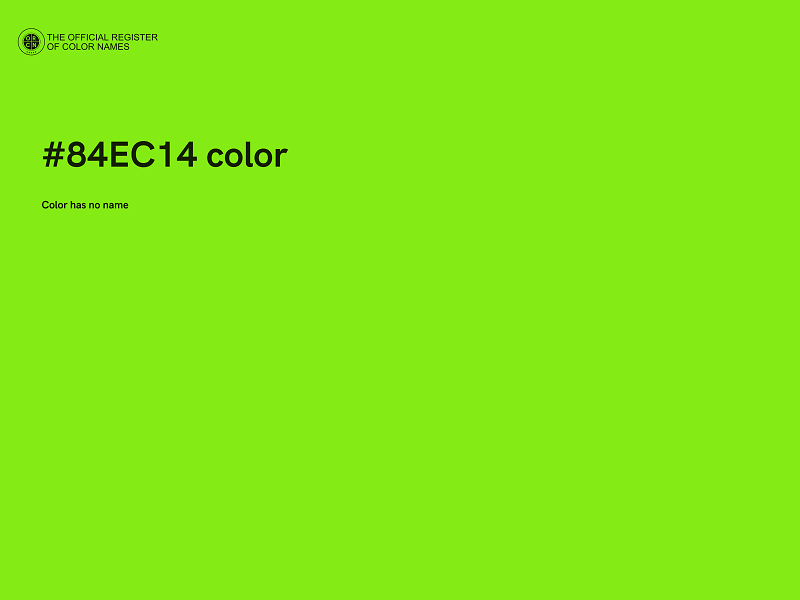 #84EC14 color image