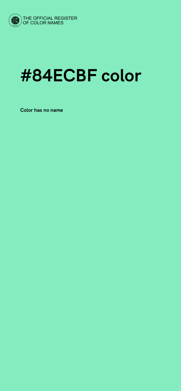 #84ECBF color image