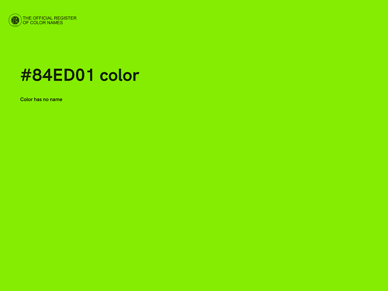 #84ED01 color image