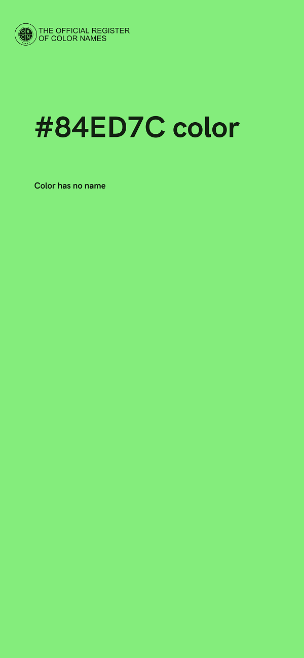#84ED7C color image