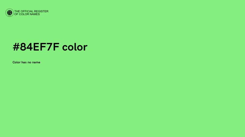 #84EF7F color image