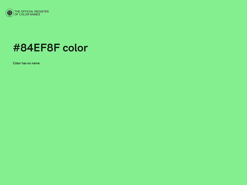 #84EF8F color image