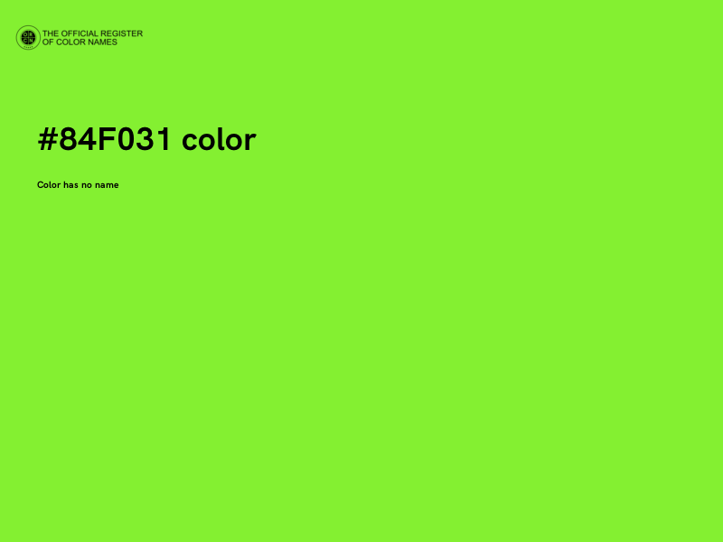 #84F031 color image