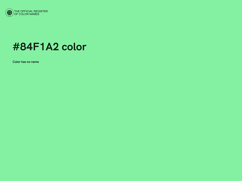 #84F1A2 color image