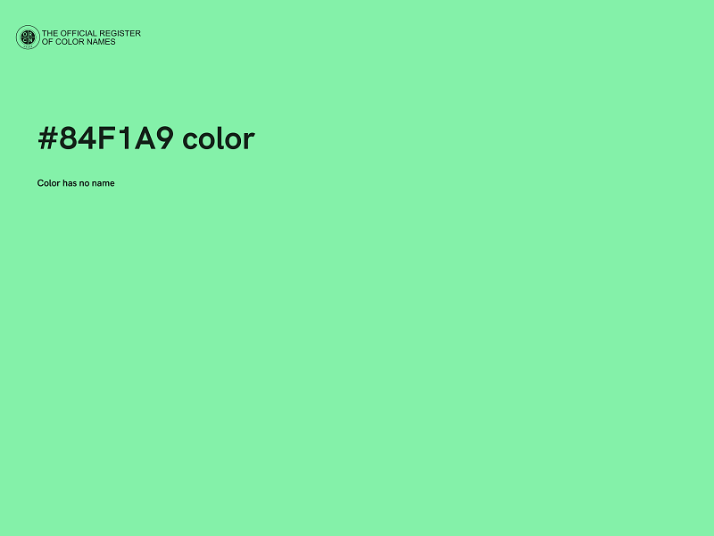 #84F1A9 color image